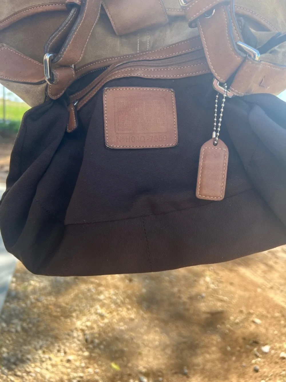Coach  SOHO Vintage 7559 Suede Hobo Bag Tan Brown Leather Y2K Shoulder Bag GUC - Picture 14 of 16